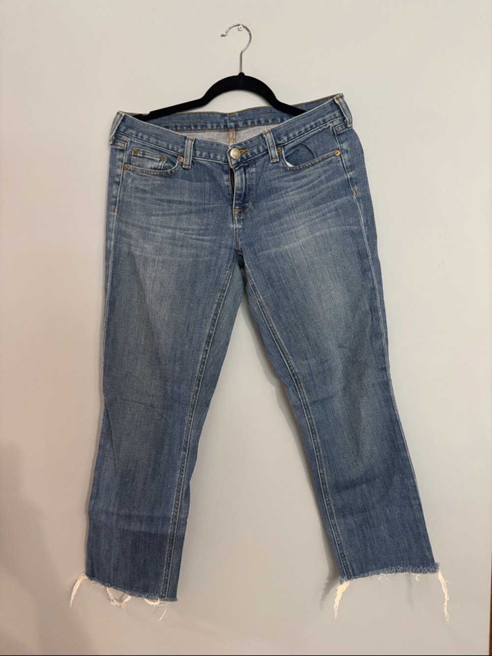 J. Crew Light Blue Cropped Straight Jeans